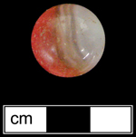 18BC27 - Machine made glass marbles, various types (primarily patched and cat eye) - click image to see larger view.